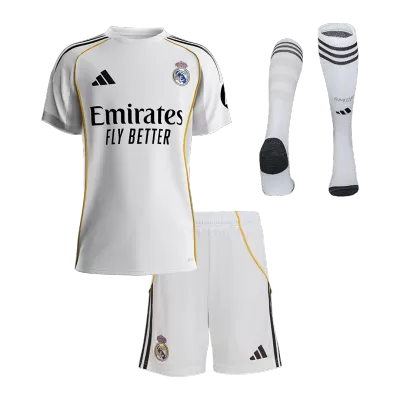 Miniconjunto Completo Real Madrid 2025/26 Primera Equipación Niño - camisetasfutbol