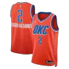 Camiseta Gilgeous-Alexander #2 Men's Oklahoma City Thunder Swingman Red NBA Jersey - Statement Edition - camisetasfutbol
