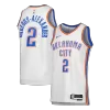Camiseta Gilgeous-Alexander #2 Men's Oklahoma City Thunder Swingman White NBA Jersey - Association Edition - camisetasfutbol