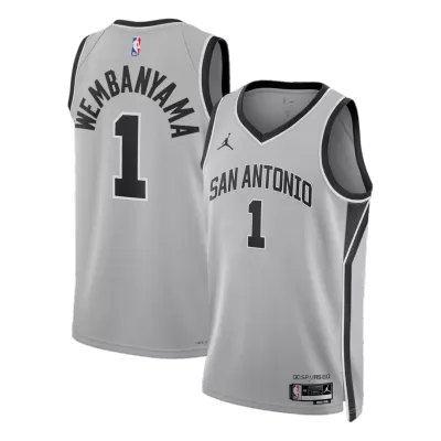 Camiseta Wembanyama #1 San Antonio Spurs Swingman Gray NBA Jersey - Statement Edition - camisetasfutbol
