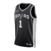 Camiseta Wembanyama #1 San Antonio Spurs Swingman Black NBA Jersey - Icon Edition - camisetasfutbol