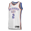 Camiseta Gilgeous-Alexander #2 Men's Oklahoma City Thunder Swingman White NBA Jersey - Association Edition - camisetasfutbol