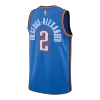 Camiseta Gilgeous-Alexander #2 Men's Oklahoma City Thunder Swingman Blue NBA Jersey - Icon Edition - camisetasfutbol