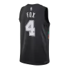 Camiseta Fox #4 San Antonio Spurs Swingman Black 25/26 NBA Jersey - City Edition - camisetasfutbol