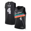 Camiseta Fox #4 San Antonio Spurs Swingman Black 25/26 NBA Jersey - City Edition - camisetasfutbol