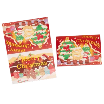 Custom Christmas Card – Gingerbread House – Personalized Message - camisetasfutbol