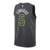 Camiseta EDWAROS #5 Minnesota Timberwolves Black NBA Jersey - Statement Edition - camisetasfutbol