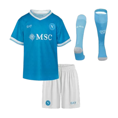Miniconjunto Completo Napoli 2025/26 Primera Equipación Niño - camisetasfutbol