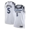 Camiseta EDWAROS #5 Minnesota Timberwolves White NBA Jersey - Association Edition - camisetasfutbol