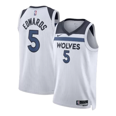 Camiseta EDWAROS #5 Minnesota Timberwolves White NBA Jersey - Association Edition - camisetasfutbol