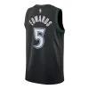 Camiseta EDWAROS #5 Minnesota Timberwolves Black NBA Jersey - Classic Edition - camisetasfutbol