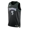 Camiseta EDWAROS #5 Minnesota Timberwolves Black NBA Jersey - Classic Edition - camisetasfutbol