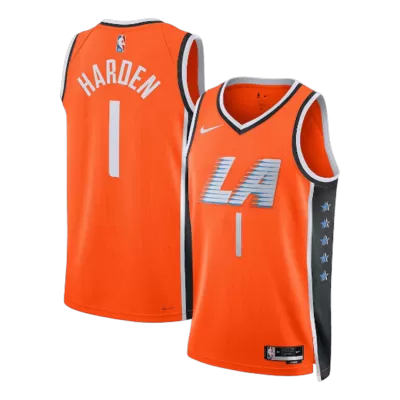 Camiseta Harden #1 LA Clippers Swingman Orange 25/26 NBA Jersey - City Edition - camisetasfutbol