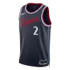 Camiseta Leonard #2 LA Clippers Swingman Navy NBA Jersey - Icon Edition - camisetasfutbol