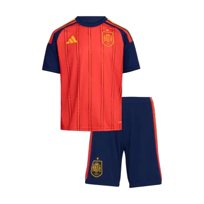 Miniconjunto España 2026 Primera Equipación Copa del Mundo Niño - camisetasfutbol