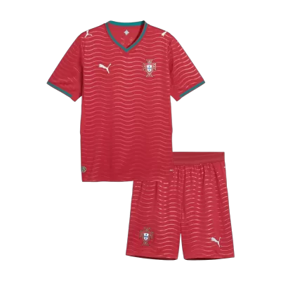 Miniconjunto Portugal 2026 Primera Equipación Copa del Mundo Niño - camisetasfutbol