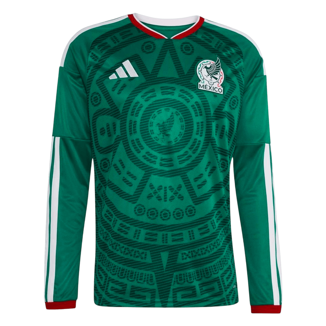 Camiseta Manga Larga Mexico 2026 Primera Equipación Copa del Mundo - Versión Hincha - camisetasfutbol