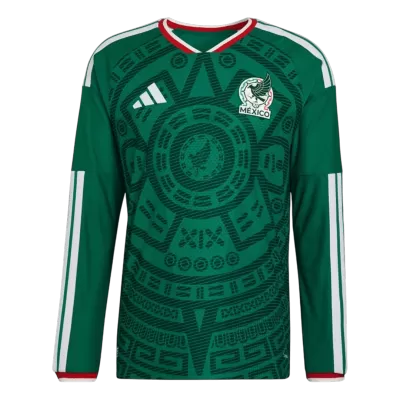 Camiseta versión jugador Manga Larga Mexico 2026 Primera Equipación Copa del Mundo -Versión Jugador - camisetasfutbol