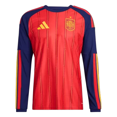 Camiseta versión jugador Manga Larga España 2026 Primera Equipación Copa del Mundo -Versión Jugador - camisetasfutbol