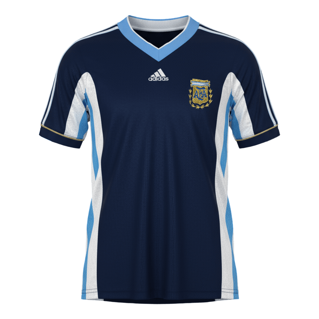 Camiseta Retro 1998 Argentina Segunda Equipación - camisetasfutbol