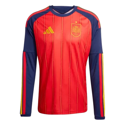 Camiseta Manga Larga España 2026 Primera Equipación Copa del Mundo - Versión Hincha - camisetasfutbol