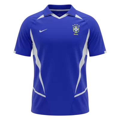 Camiseta Retro 2002 Brazil Segunda Equipación - camisetasfutbol