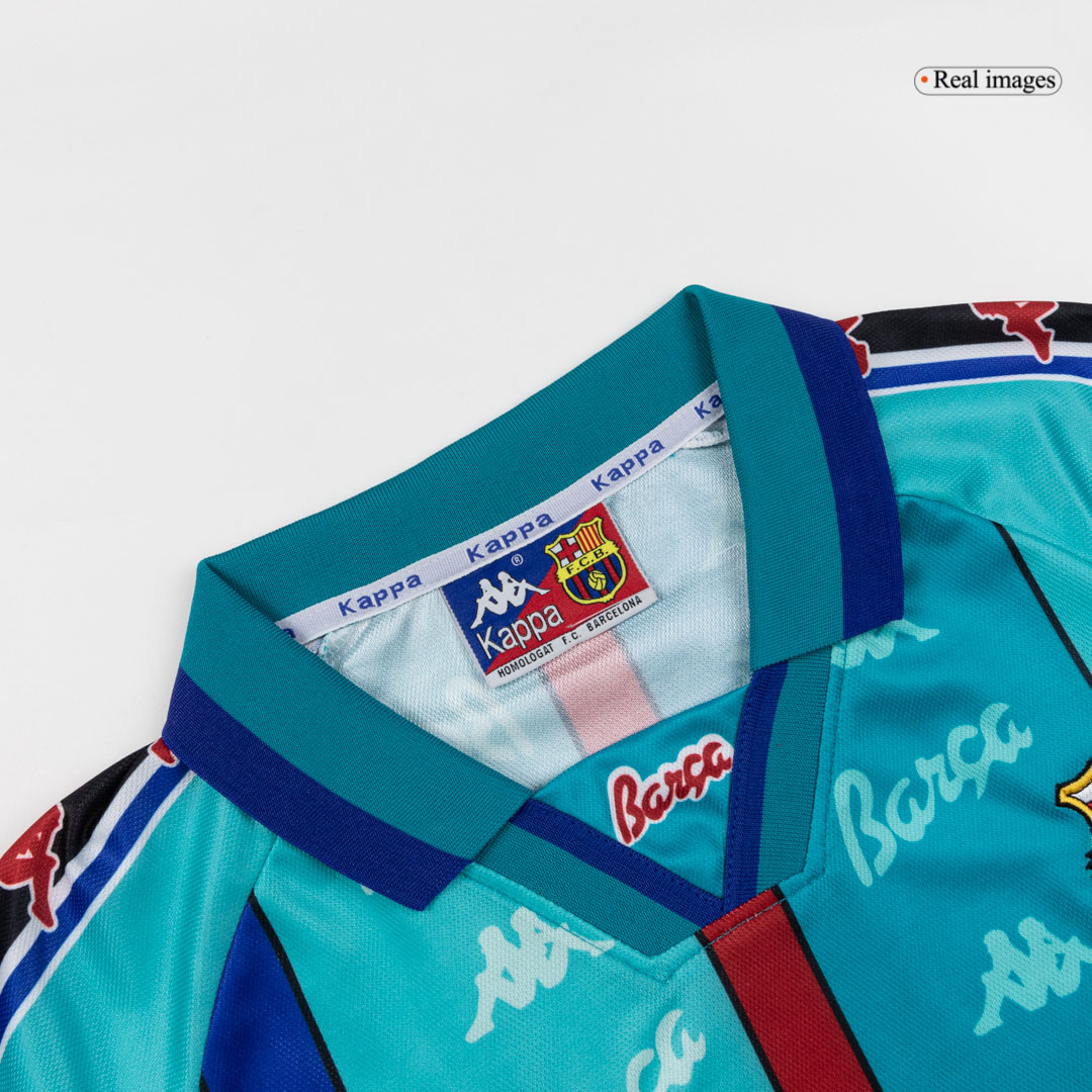 Camiseta Retro 1996/97 Barcelona Segunda Equipación - camisetasfutbol