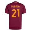 Camiseta DYBALA #21 Roma 2025/26 Primera Equipación - Versión Hincha - camisetasfutbol