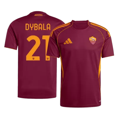 Camiseta DYBALA #21 Roma 2025/26 Primera Equipación - Versión Hincha - camisetasfutbol