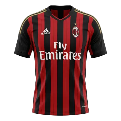 Camiseta Retro 2013/14 AC Milan Primera Equipación - camisetasfutbol