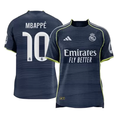 Calidad Premium Camiseta versión jugador MBAPPÉ #10 Real Madrid 2025/26 Segunda Equipación - Versión Jugador - camisetasfutbol