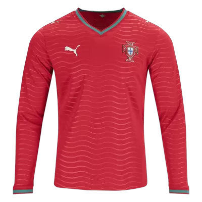 Camiseta versión jugador Manga Larga Portugal 2026 Primera Equipación Copa del Mundo -Versión Jugador - camisetasfutbol