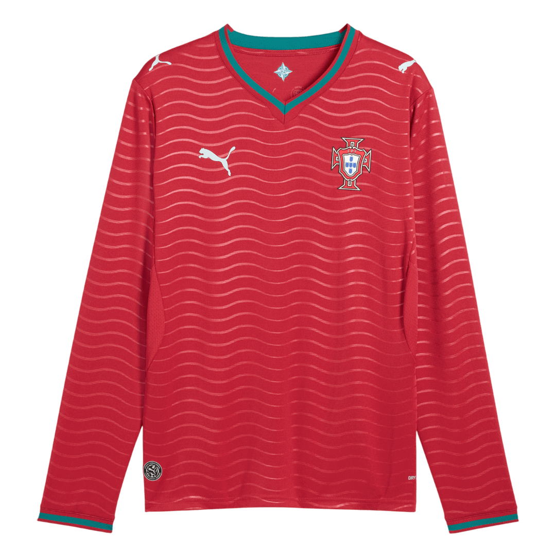 Camiseta Manga Larga Portugal 2026 Primera Equipación Copa del Mundo - Versión Hincha - camisetasfutbol