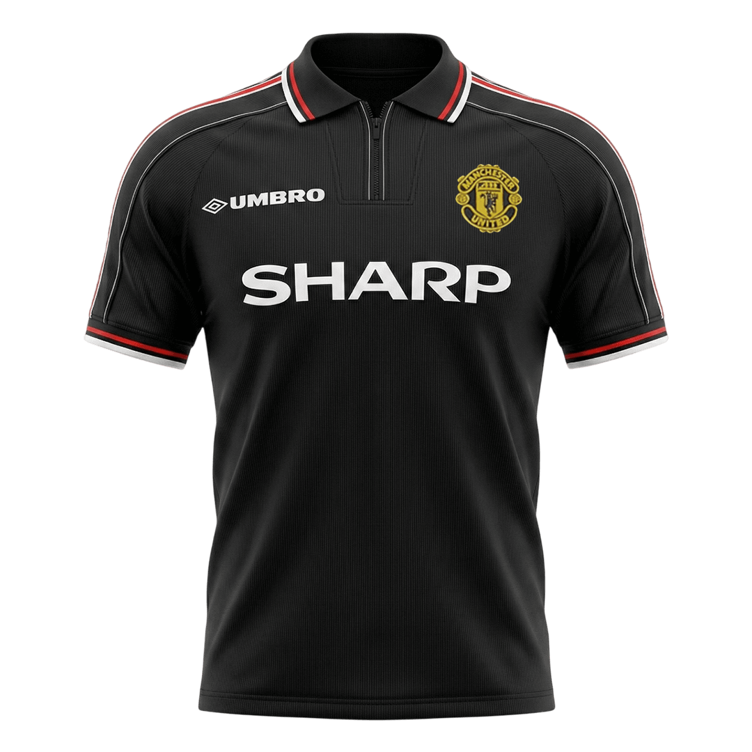 Camiseta Retro 1998 Manchester United Segunda Equipación - camisetasfutbol