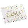 Custom Colored Dots Birthday Card White - camisetasfutbol