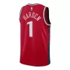 Camiseta Harden #1 LA Clippers Swingman Red NBA Jersey - Statement Edition - camisetasfutbol