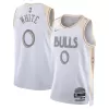 Camiseta WHITE #0 New York Knicks Swingman White NBA Jersey - City Edition - camisetasfutbol