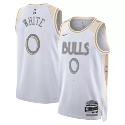 Camiseta WHITE #0 New York Knicks Swingman White NBA Jersey - City Edition - camisetasfutbol