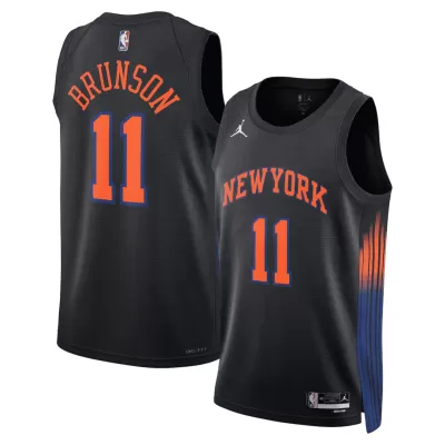 Camiseta BRUNSON #11 New York Knicks Swingman Black NBA Jersey - Statement Edition - camisetasfutbol