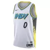 Camiseta HALIBURTON #0 Men's Indiana Pacers Swingman White NBA Jersey - City Edition - camisetasfutbol