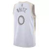 Camiseta WHITE #0 New York Knicks Swingman White NBA Jersey - City Edition - camisetasfutbol