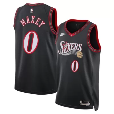 Camiseta MAXEY#0 Philadelphia 76ers Swingman Black NBA Jersey - Classic Edition - camisetasfutbol