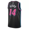 Camiseta HERRO#14 Miami Heat Swingman Black NBA Jersey - City Edition - camisetasfutbol