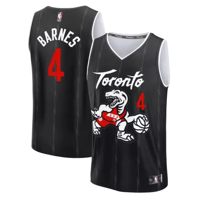 Camiseta BARNES #4 Toronto Raptors Swingman Black NBA Jersey - City Edition - camisetasfutbol