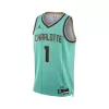Camiseta BALL #1 Charlotte Hornets Swingman Green NBA Jersey - City Edition - camisetasfutbol