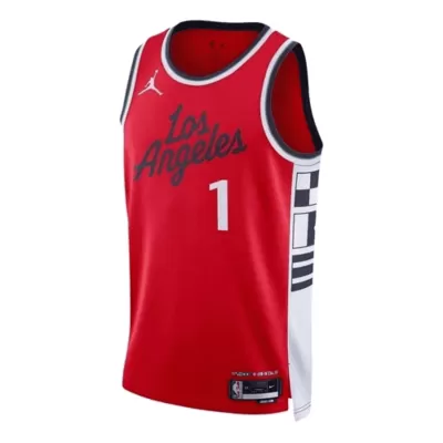 Camiseta Harden #1 LA Clippers Swingman Red NBA Jersey - Statement Edition - camisetasfutbol
