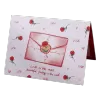 Custom Rose Envelope Valentine's Day Card Red - camisetasfutbol