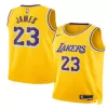 Camiseta JAMES#23 Los Angeles Lakers Swingman Yellow 25/26 NBA Jersey - Icon Edition - camisetasfutbol