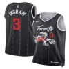 Camiseta INGRAM #3 Toronto Raptors Swingman Black NBA Jersey - City Edition - camisetasfutbol