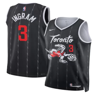 Camiseta INGRAM #3 Toronto Raptors Swingman Black NBA Jersey - City Edition - camisetasfutbol